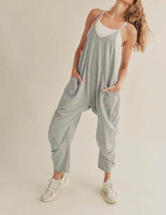 Jump for Joy Jumpsuit | in Grey