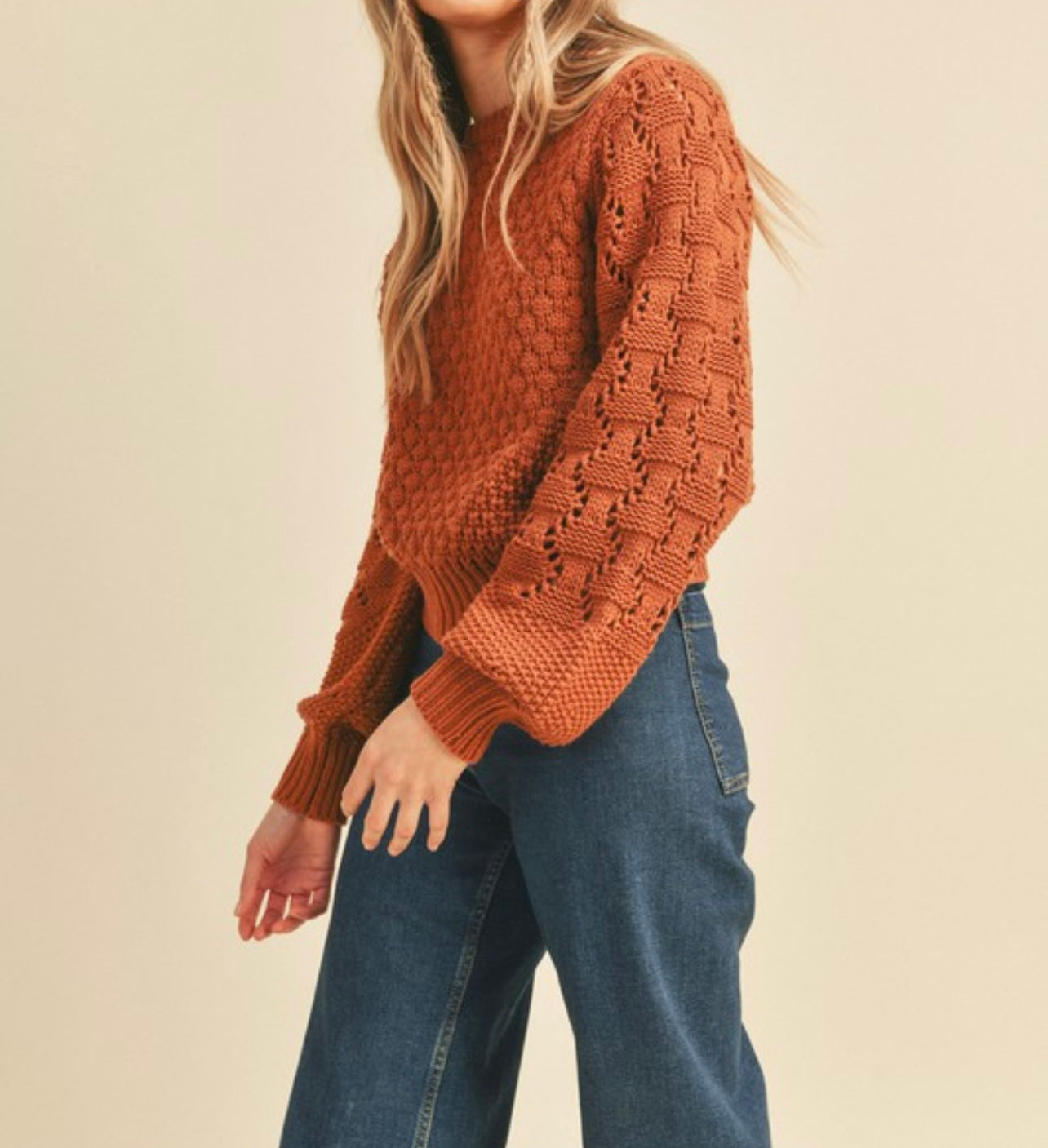 Brick Blossom | Knit Top