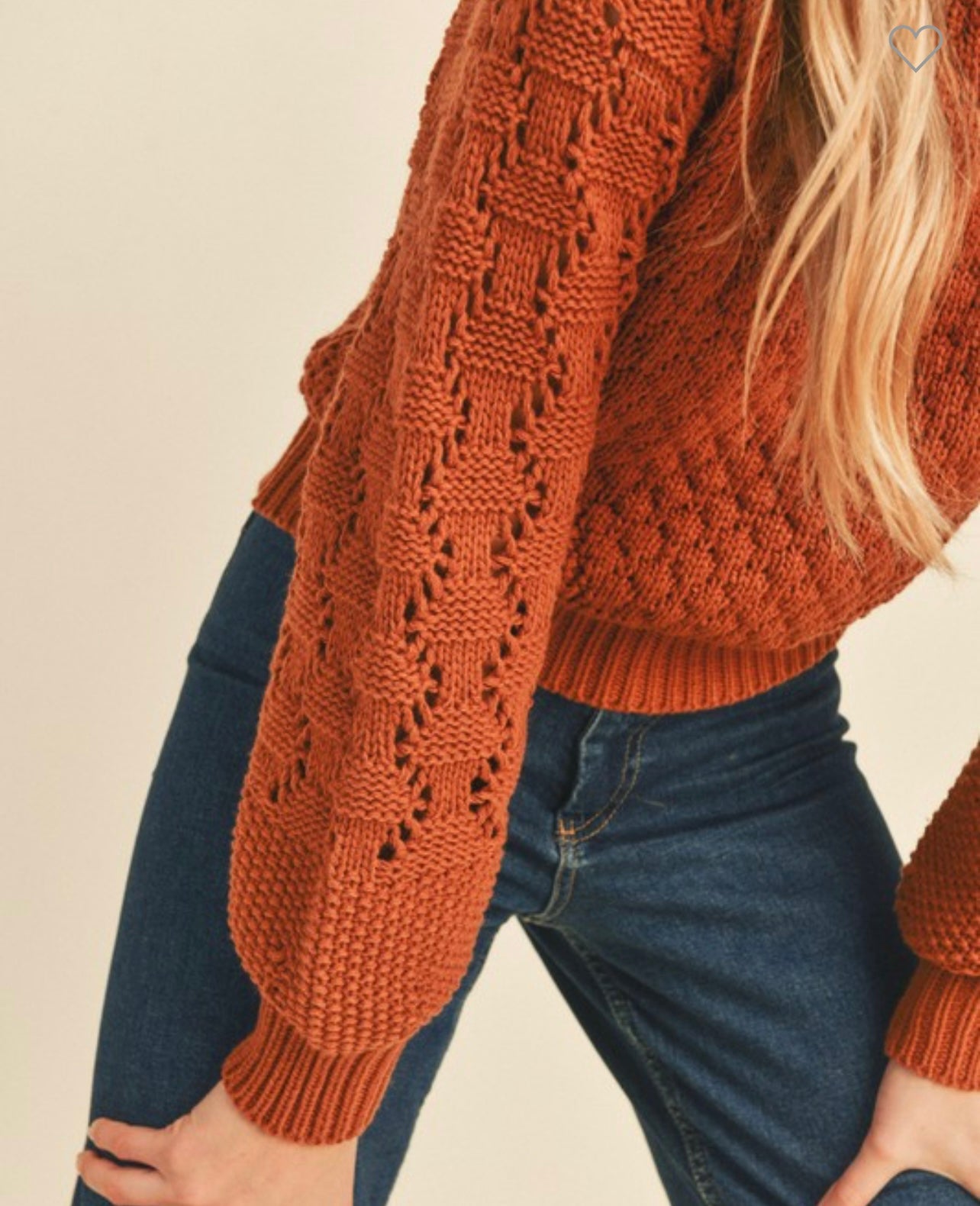 Brick Blossom | Knit Top