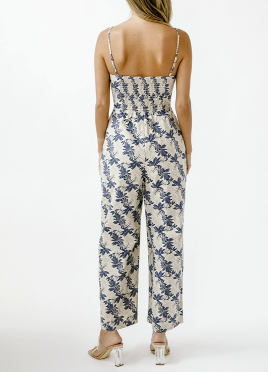 Tropical Leaves Print | Jumpsuit