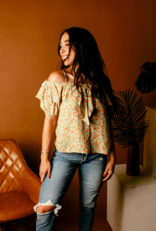 Off-Shoulder Ruffle | Top