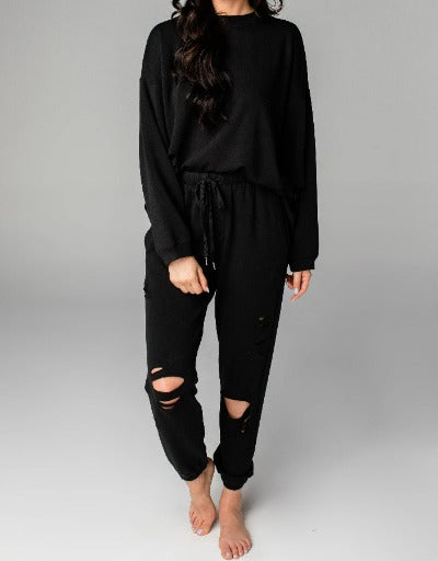 Bella Lounge Top | Black